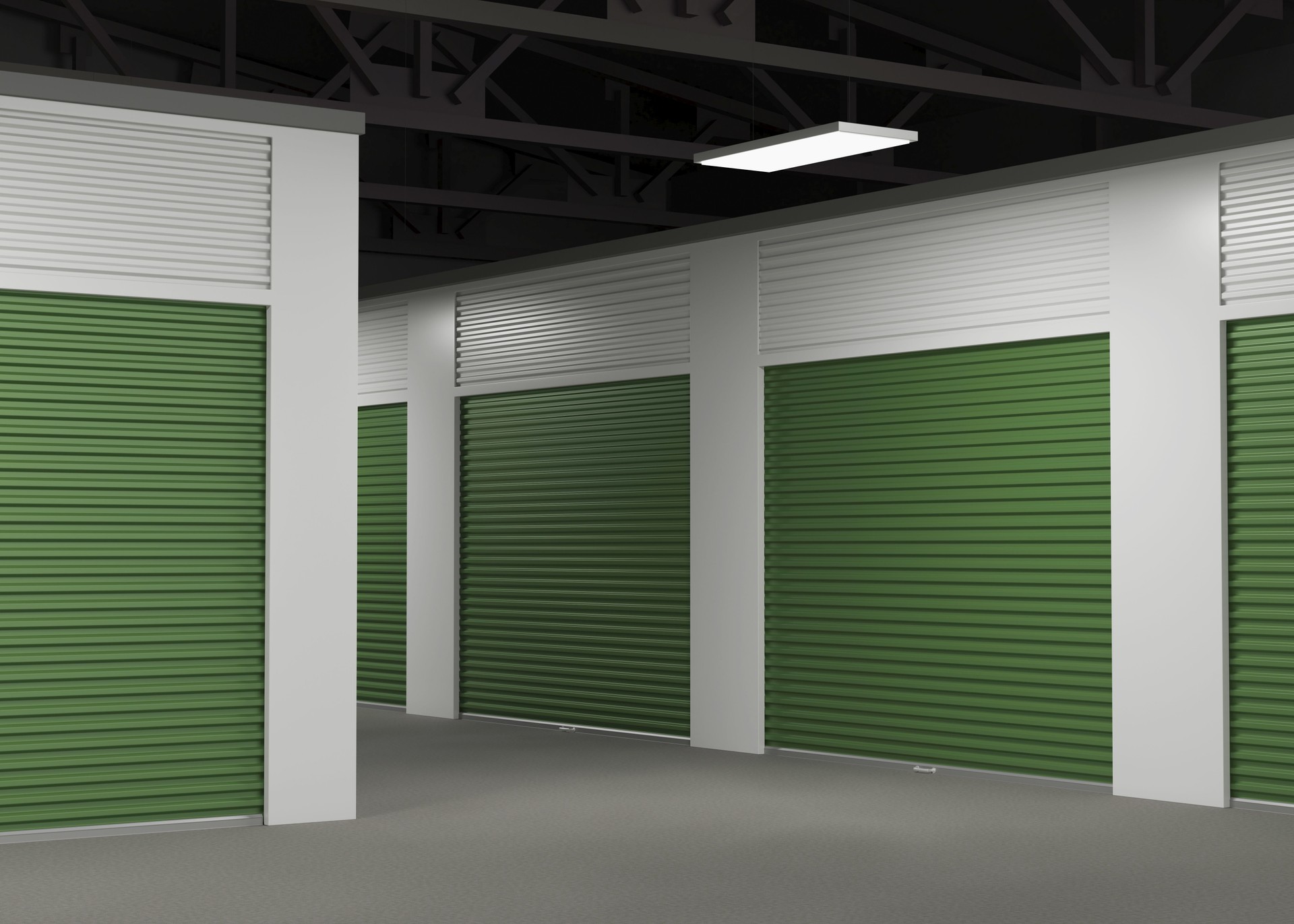 Self storage 3d rendering